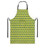 Mardi Gras Fat Tuesday Pattern Print Bib Apron With Pocket