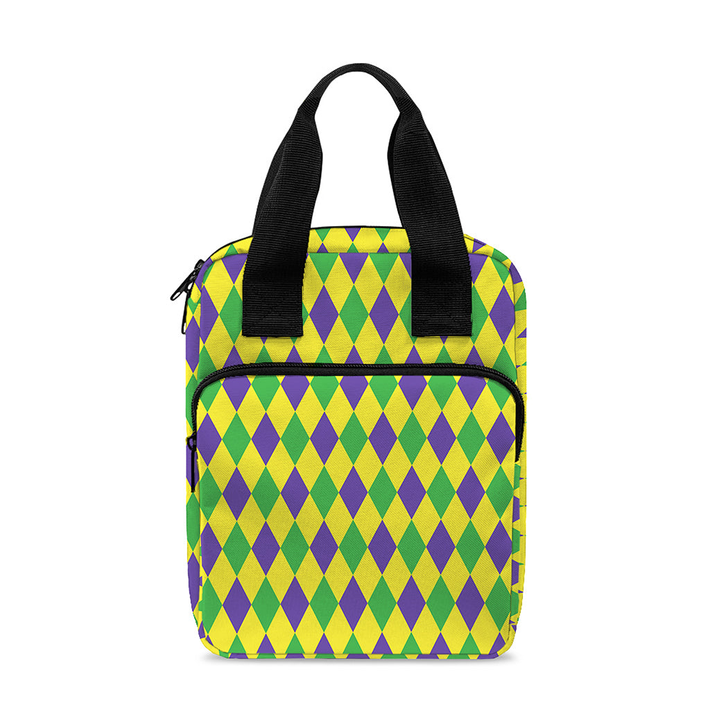 Mardi Gras Fat Tuesday Pattern Print Bible Tote Bag