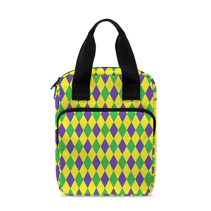 Mardi Gras Fat Tuesday Pattern Print Bible Tote Bag