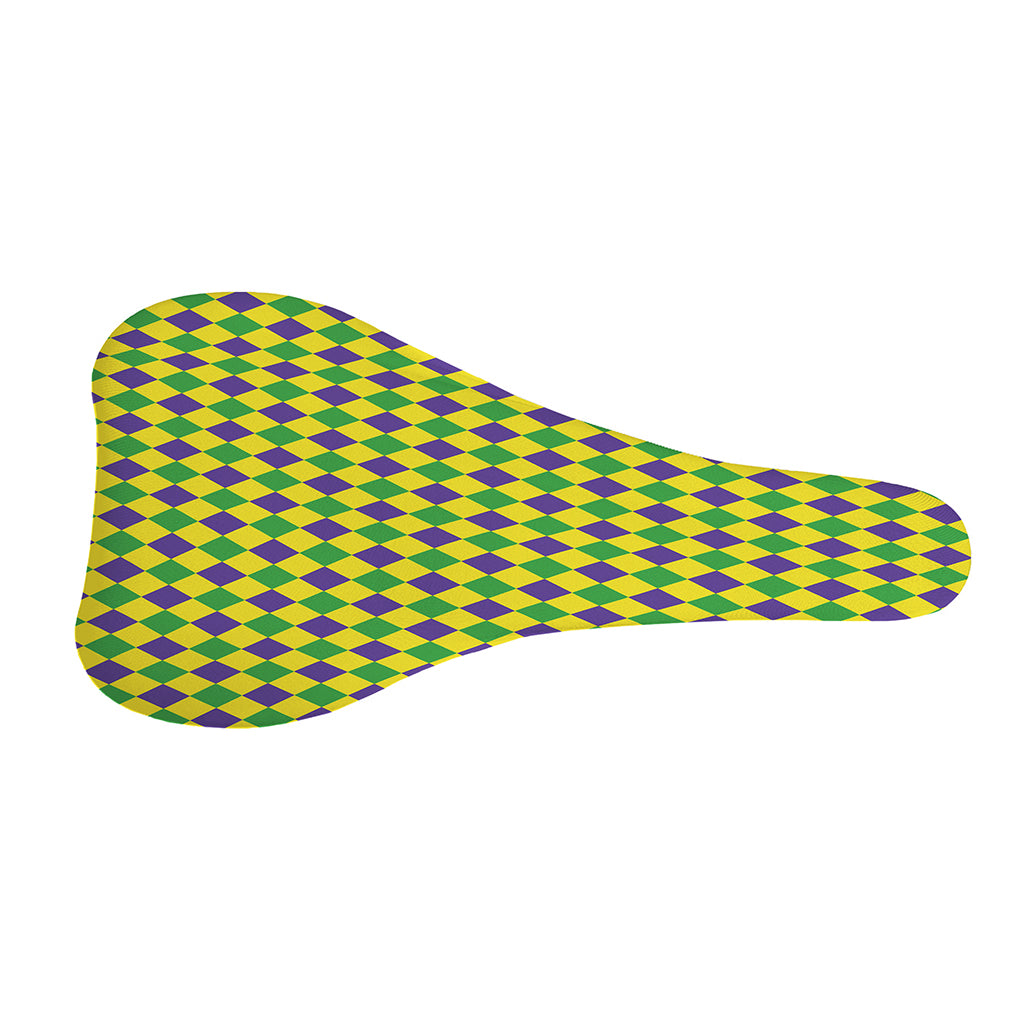 Mardi Gras Fat Tuesday Pattern Print Bicycle Seat Cover