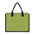 Mardi Gras Fat Tuesday Pattern Print Canvas Tote Bag