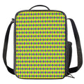 Mardi Gras Fat Tuesday Pattern Print Crossbody Lunch Bag