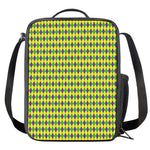 Mardi Gras Fat Tuesday Pattern Print Crossbody Lunch Bag