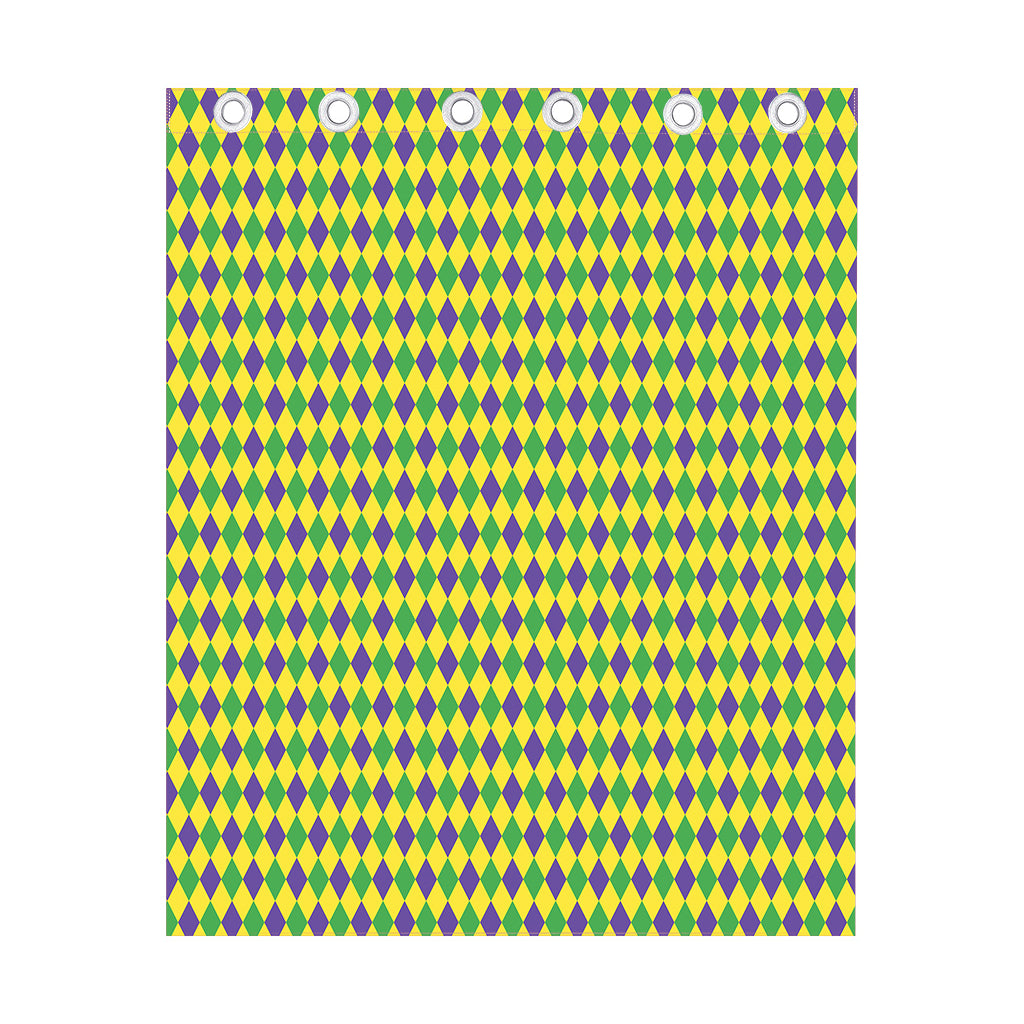 Mardi Gras Fat Tuesday Pattern Print Curtain