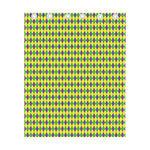 Mardi Gras Fat Tuesday Pattern Print Curtain