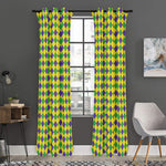 Mardi Gras Fat Tuesday Pattern Print Curtain
