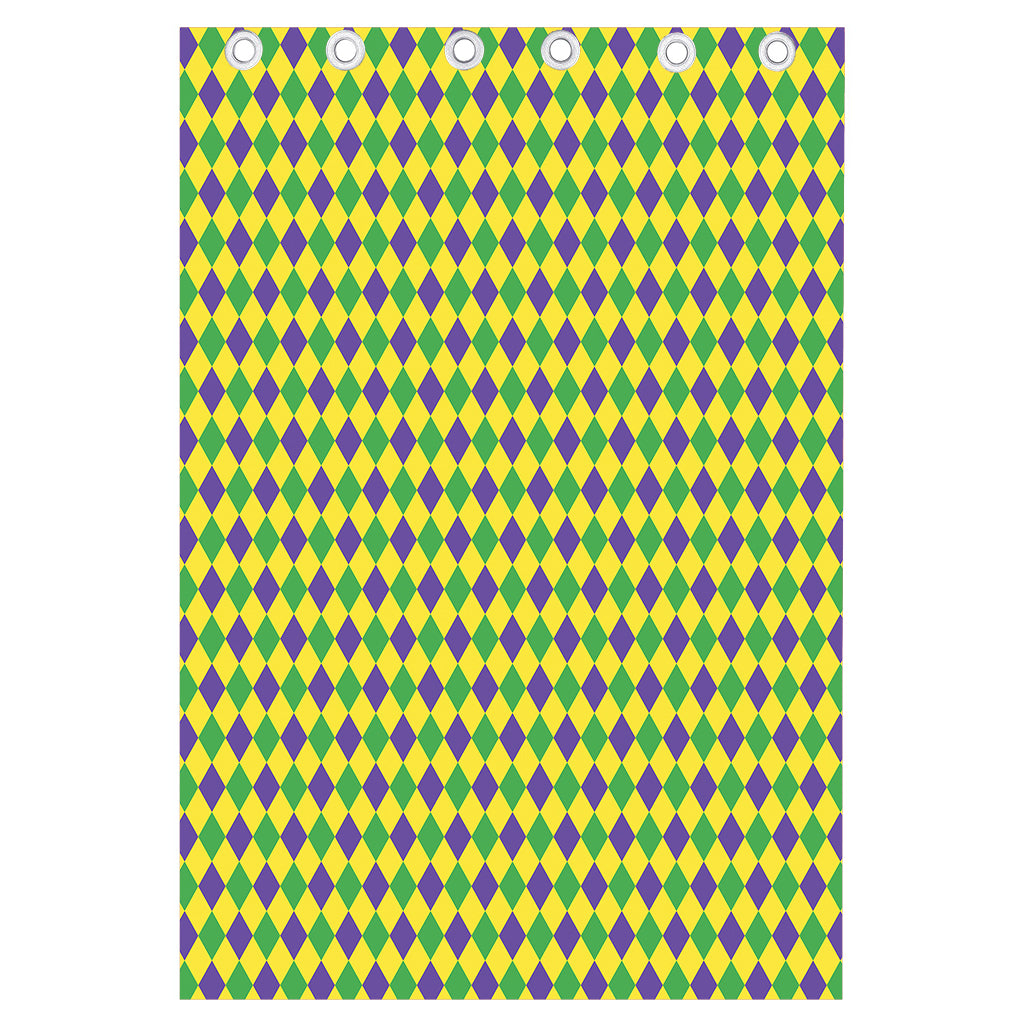 Mardi Gras Fat Tuesday Pattern Print Curtain
