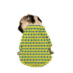 Mardi Gras Fat Tuesday Pattern Print Dog Zip Up Jacket