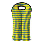 Mardi Gras Fat Tuesday Pattern Print Double Neoprene Wine Tote