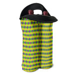 Mardi Gras Fat Tuesday Pattern Print Double Neoprene Wine Tote