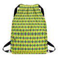 Mardi Gras Fat Tuesday Pattern Print Drawstring Backpack