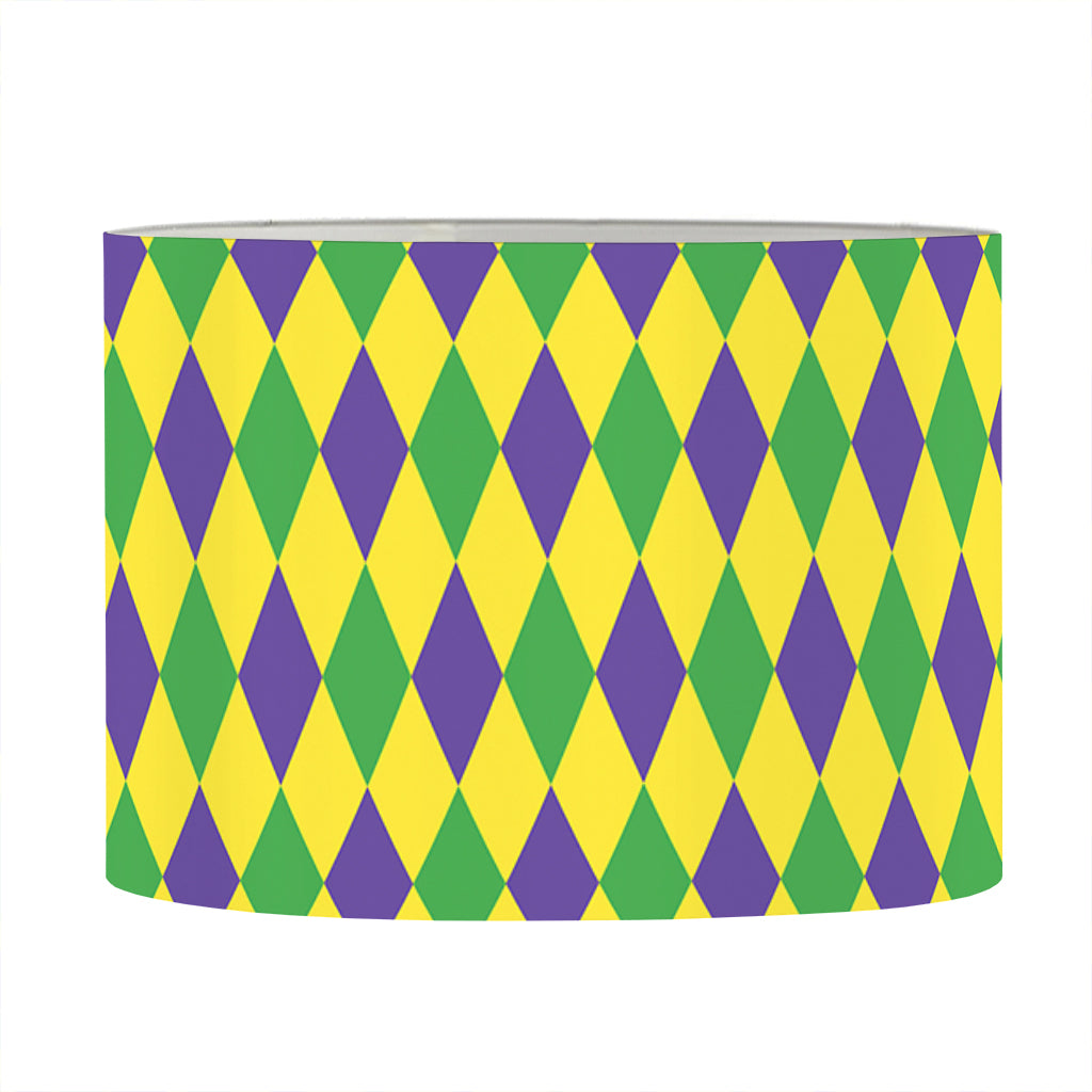 Mardi Gras Fat Tuesday Pattern Print Drum Lamp Shade