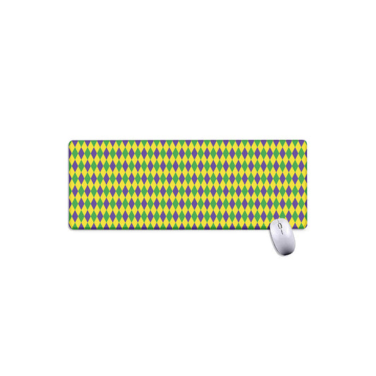 Mardi Gras Fat Tuesday Pattern Print Extended Mouse Pad
