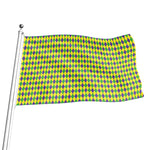 Mardi Gras Fat Tuesday Pattern Print Flag
