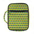 Mardi Gras Fat Tuesday Pattern Print Front Pocket Bible Bag