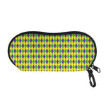 Mardi Gras Fat Tuesday Pattern Print Glasses Case