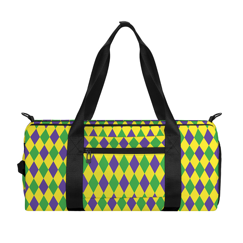 Mardi Gras Fat Tuesday Pattern Print Gym Bag