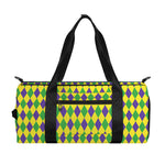 Mardi Gras Fat Tuesday Pattern Print Gym Bag