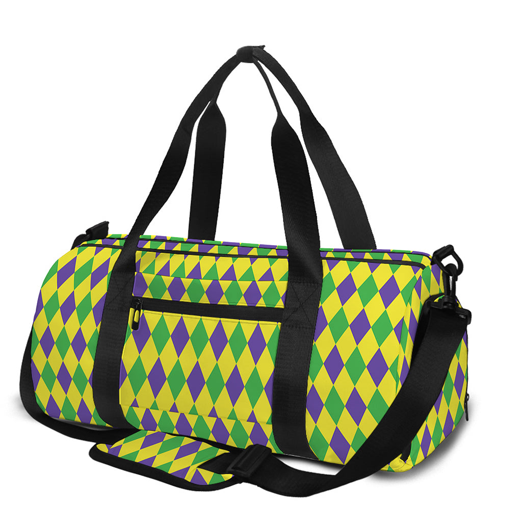 Mardi Gras Fat Tuesday Pattern Print Gym Bag
