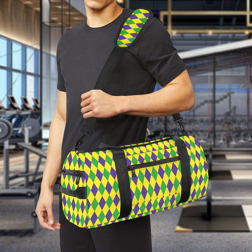 Mardi Gras Fat Tuesday Pattern Print Gym Bag