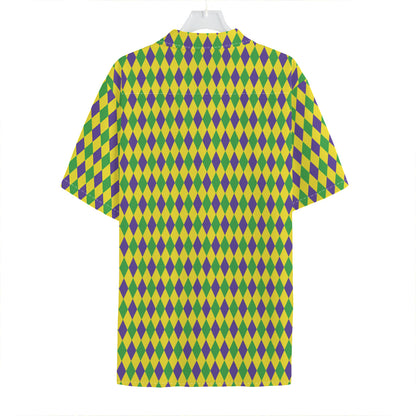 Mardi Gras Fat Tuesday Pattern Print Hawaiian Shirt