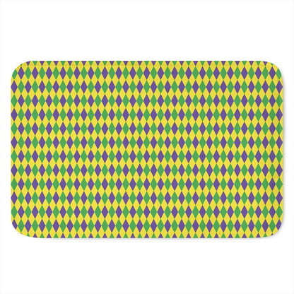 Mardi Gras Fat Tuesday Pattern Print Indoor Door Mat