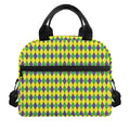 Mardi Gras Fat Tuesday Pattern Print Insulated Lunch Bag