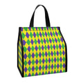 Mardi Gras Fat Tuesday Pattern Print Insulated Lunch Tote