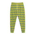 Mardi Gras Fat Tuesday Pattern Print Jogger Pants