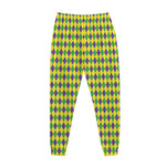Mardi Gras Fat Tuesday Pattern Print Jogger Pants