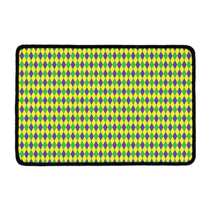Mardi Gras Fat Tuesday Pattern Print Kitchen Mat