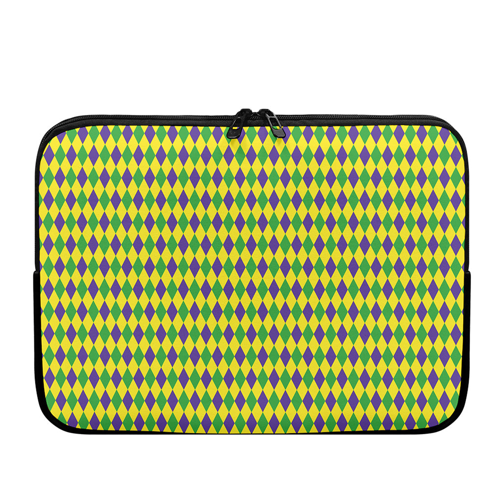 Mardi Gras Fat Tuesday Pattern Print Laptop Sleeve