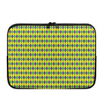 Mardi Gras Fat Tuesday Pattern Print Laptop Sleeve
