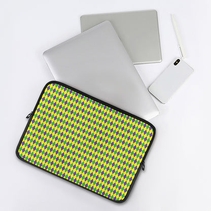 Mardi Gras Fat Tuesday Pattern Print Laptop Sleeve