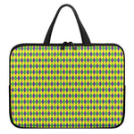 Mardi Gras Fat Tuesday Pattern Print Laptop Sleeve With Handle