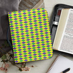 Mardi Gras Fat Tuesday Pattern Print Leather Bible Cover