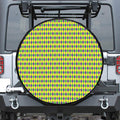 Mardi Gras Fat Tuesday Pattern Print Leather Spare Tire Cover