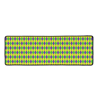 Mardi Gras Fat Tuesday Pattern Print Long Kitchen Mat