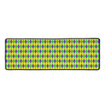 Mardi Gras Fat Tuesday Pattern Print Long Kitchen Mat