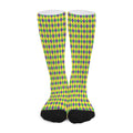 Mardi Gras Fat Tuesday Pattern Print Long Socks