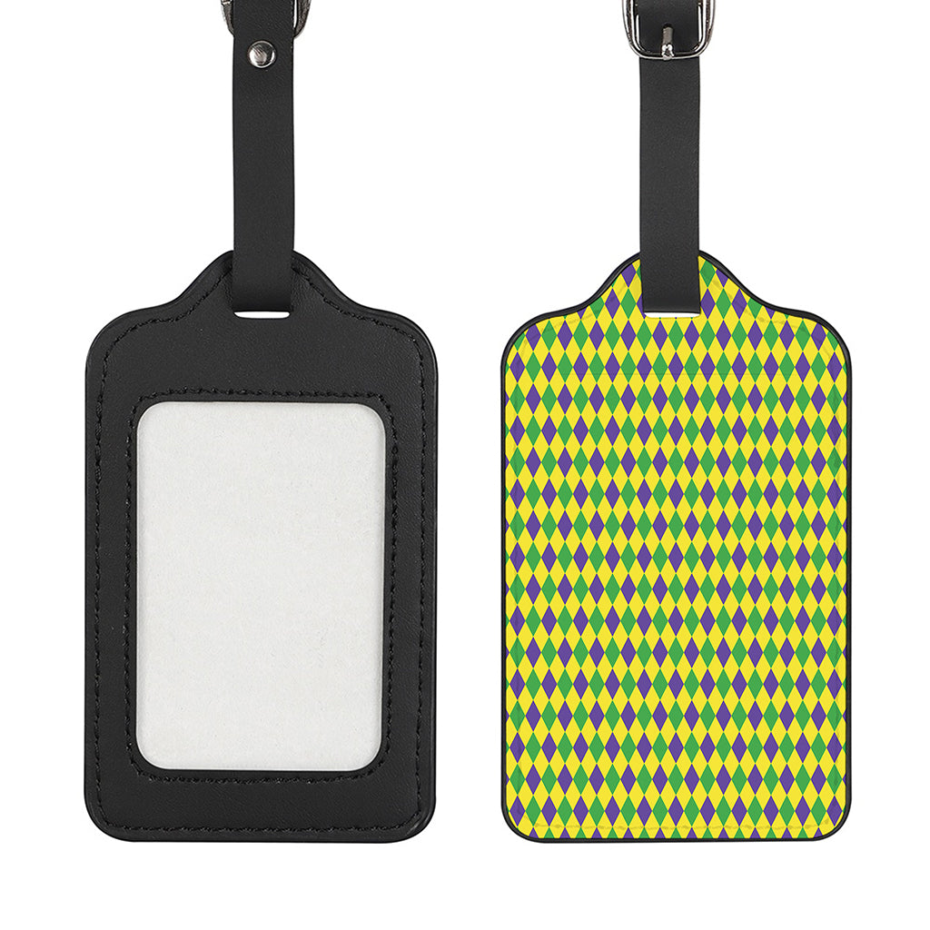 Mardi Gras Fat Tuesday Pattern Print Luggage Tag