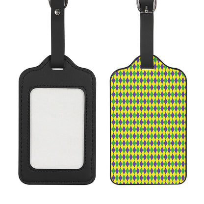 Mardi Gras Fat Tuesday Pattern Print Luggage Tag