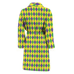 Mardi Gras Fat Tuesday Pattern Print Men's Bathrobe