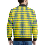 Mardi Gras Fat Tuesday Pattern Print Men's Bomber Jacket