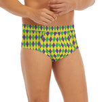 Mardi Gras Fat Tuesday Pattern Print Men's Briefs
