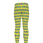 Mardi Gras Fat Tuesday Pattern Print Men's leggings