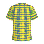 Mardi Gras Fat Tuesday Pattern Print Men's Sports T-Shirt