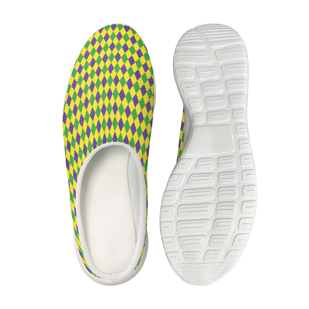 Mardi Gras Fat Tuesday Pattern Print Mesh Casual Shoes