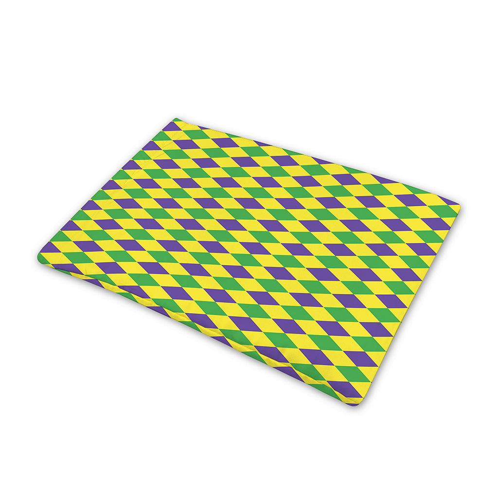 Mardi Gras Fat Tuesday Pattern Print Pet Cooling Mat Cover