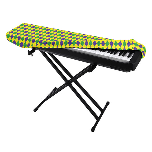 Mardi Gras Fat Tuesday Pattern Print Piano Keyboard Cover